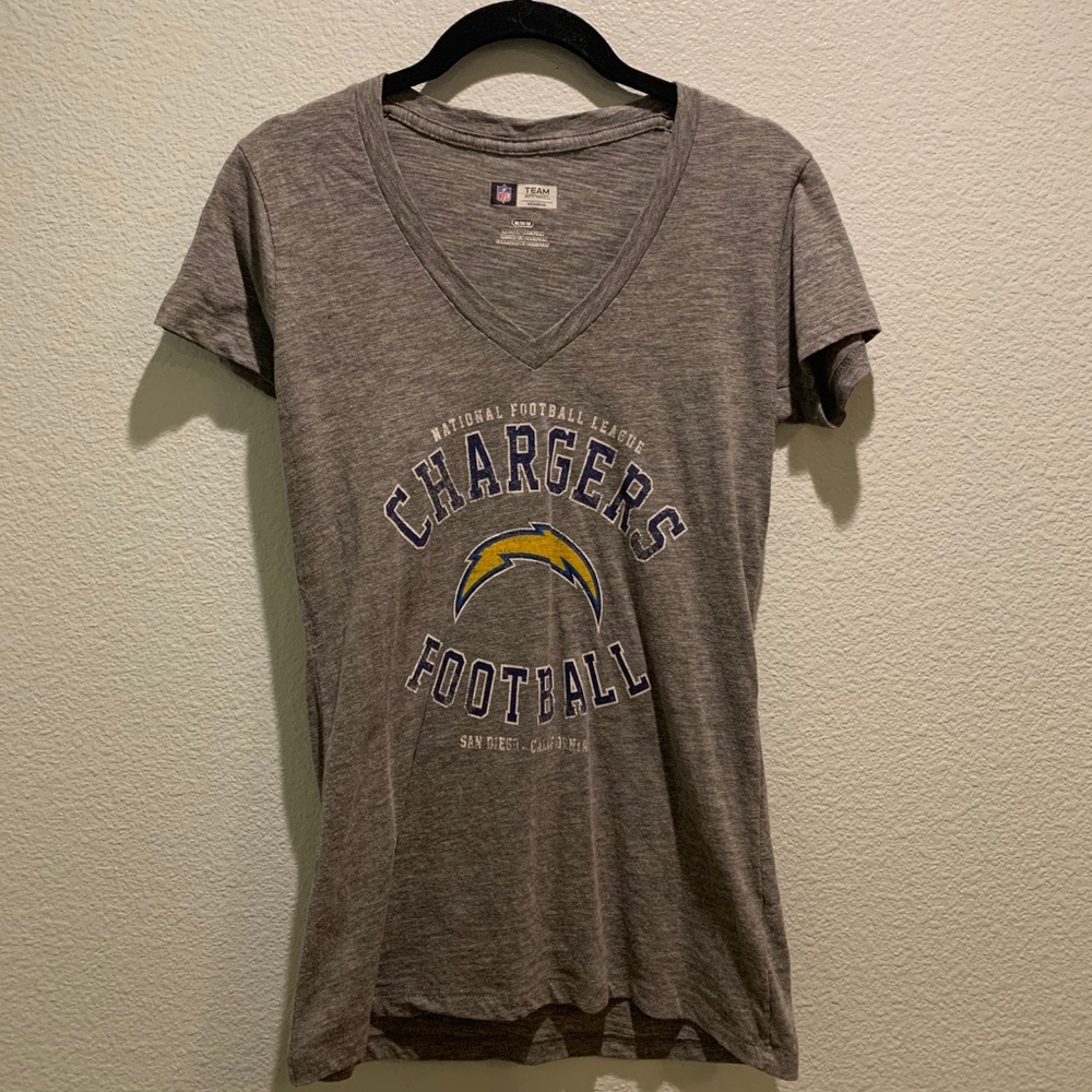 Women’s V-Neck Chargers Football Tee-Shirt